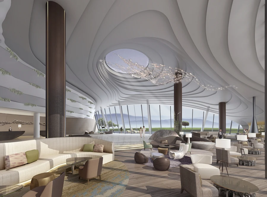 បដិសណ្ឋារកិច្ចបែបចម្លាក់ — InterContinental Shanghai Wonderland; សៀងហៃ ប្រទេសចិន